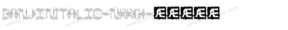 BanjinItalic-nRRG1字体转换