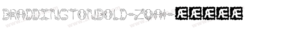 BraddingtonBold-zqa1字体转换
