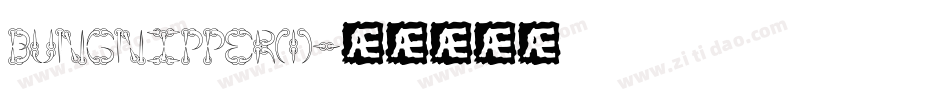 Bungnipper(1)字体转换