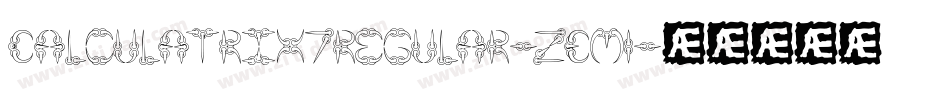 Calculatrix7Regular-zEM1字体转换