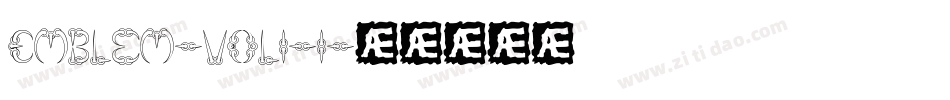Emblem-vol1-1字体转换