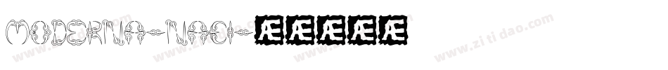 Moderna-nAE1字体转换