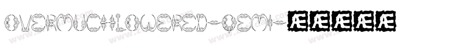OvermuchLowered-qem1字体转换