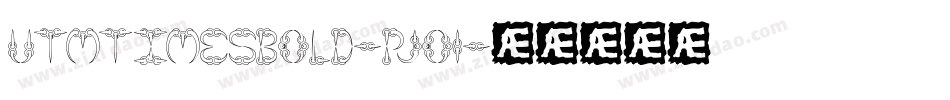 Utmtimesbold-pjO1字体转换