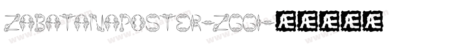 ZabatanaPoster-zgg1字体转换