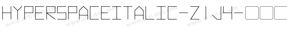 HyperspaceItalic-z1j4字体转换