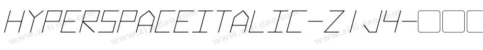 HyperspaceItalic-z1j4字体转换