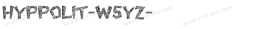 Hyppolit-w5yz字体转换