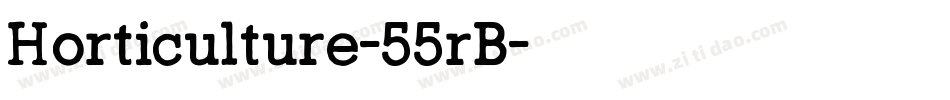 Horticulture-55rB字体转换