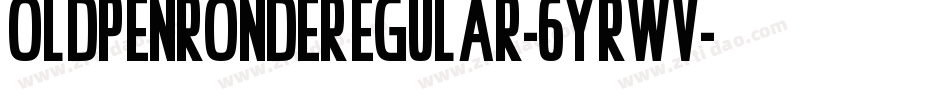 OldPenRondeRegular-6YRWv字体转换