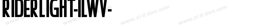RiderLight-1lWv字体转换