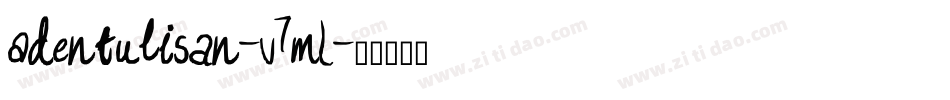 Adentulisan-v7mL字体转换