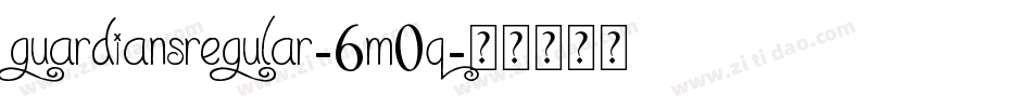 GuardiansRegular-6M0q字体转换