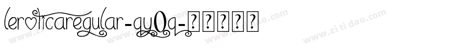 LeroticaRegular-qy0q字体转换