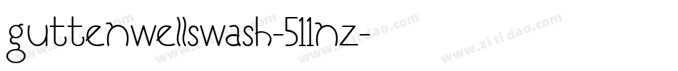 GuttenwellSwash-511nz字体转换