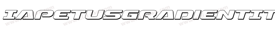 IapetusGradientItalic-o8R4字体转换 IapetusGradientItalic-o8R4字体转换