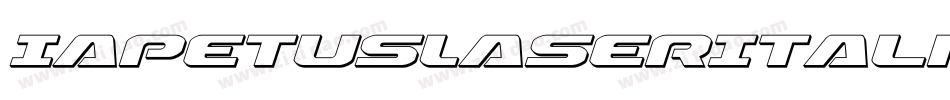 IapetusLaserItalic-eAol字体转换 IapetusLaserItalic-eAol字体转换