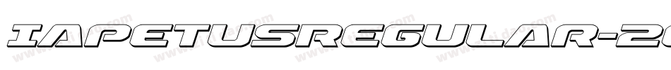 IapetusRegular-2ord字体转换