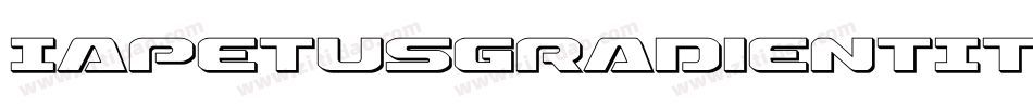 IapetusGradientItalic-o8R4字体转换 IapetusGradientItalic-o8R4字体转换
