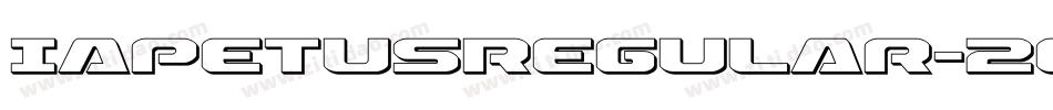 IapetusRegular-2ord字体转换
