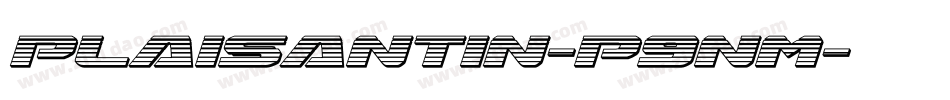 Plaisantin-P9nm字体转换