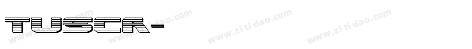 tusch字体转换