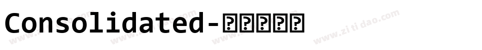 Consolidated字体转换
