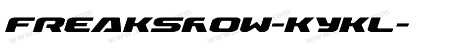 Freakshow-KYKl字体转换