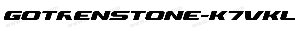 Gothenstone-K7VKl字体转换