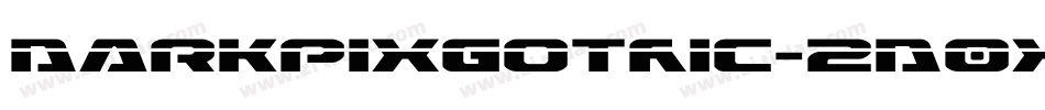 DarkpixGothic-2D0X字体转换