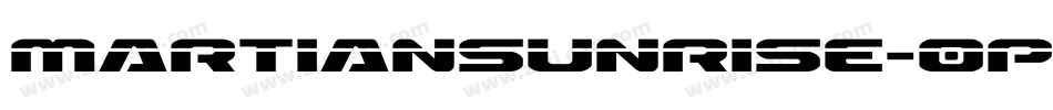 MartianSunrise-0p0X字体转换 MartianSunrise-0p0X字体转换