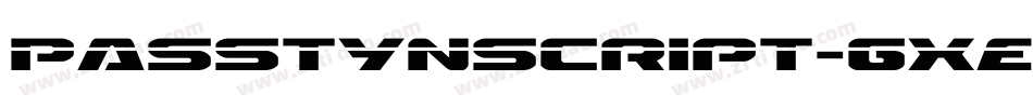 Passtynscript-gxE8p字体转换