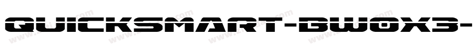 QuickSmart-BW0X3字体转换
