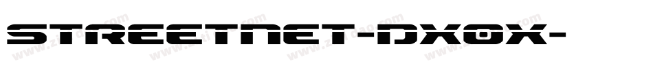 StreetNet-dx0X字体转换