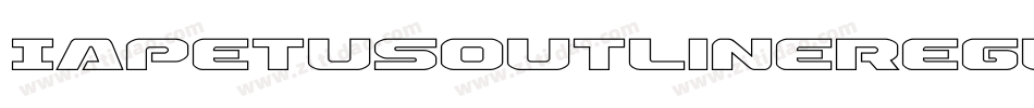 IapetusOutlineRegular-a3gm字体转换