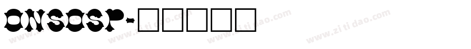 onsosp字体转换