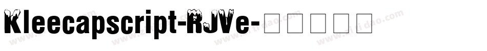 Kleecapscript-RJVe字体转换