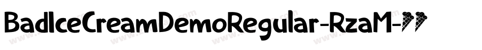 BadIceCreamDemoRegular-RzaM字体转换