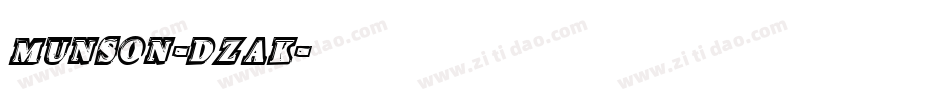 Munson-dZaK字体转换