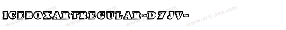 IceboxArtRegular-d7JV字体转换
