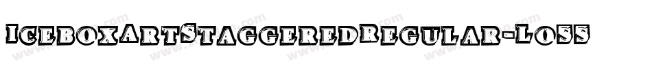 IceboxArtStaggeredRegular-Lo55字体转换 IceboxArtStaggeredRegular-Lo55字体转换