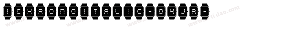 IchronoItalic-O4jA字体转换