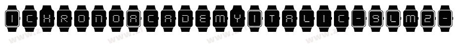 IchronoAcademyItalic-9LmZ字体转换
