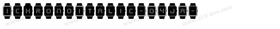 IchronoItalic-O4jA字体转换