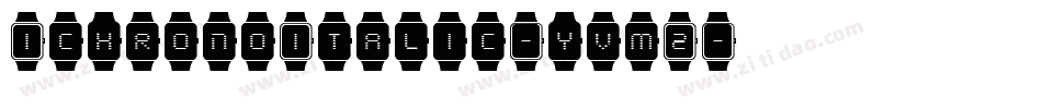 IchronoItalic-yvm2字体转换