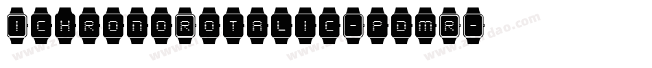 IchronoRotalic-pdmR字体转换
