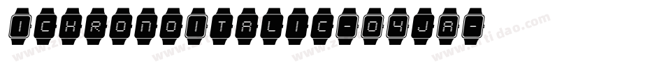 IchronoItalic-O4jA字体转换