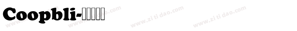 Coopbli字体转换