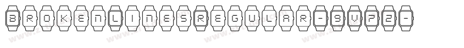 BrokenLinesRegular-9V7Z字体转换