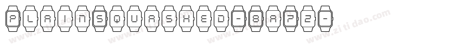 PlainSquashed-8a7z字体转换